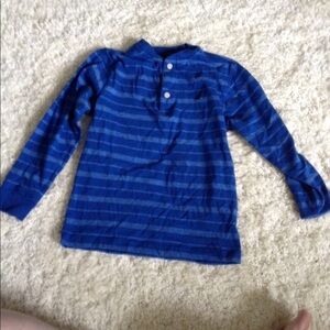 Nautica blue striped Long sleeve shirt in size boys 7